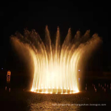 Fonte de água da piscina de parque de jardim ao ar livre de paisagem